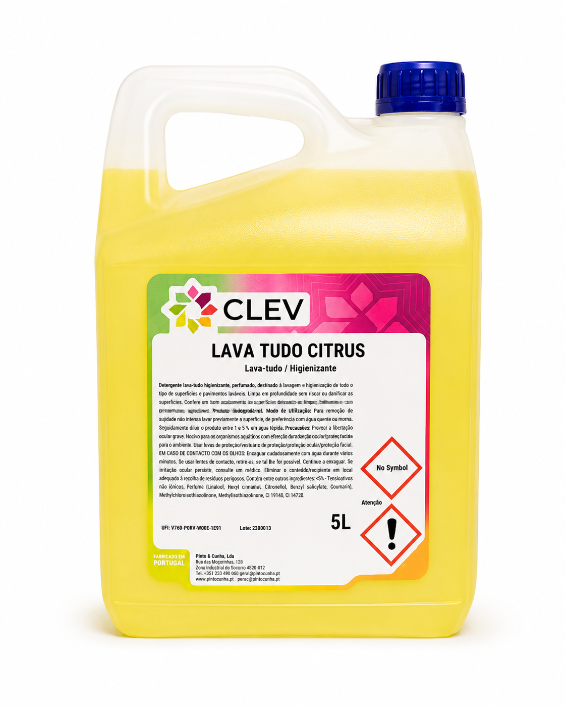 CLEV Citrus – Lava Tudo / Higienizante - 5L