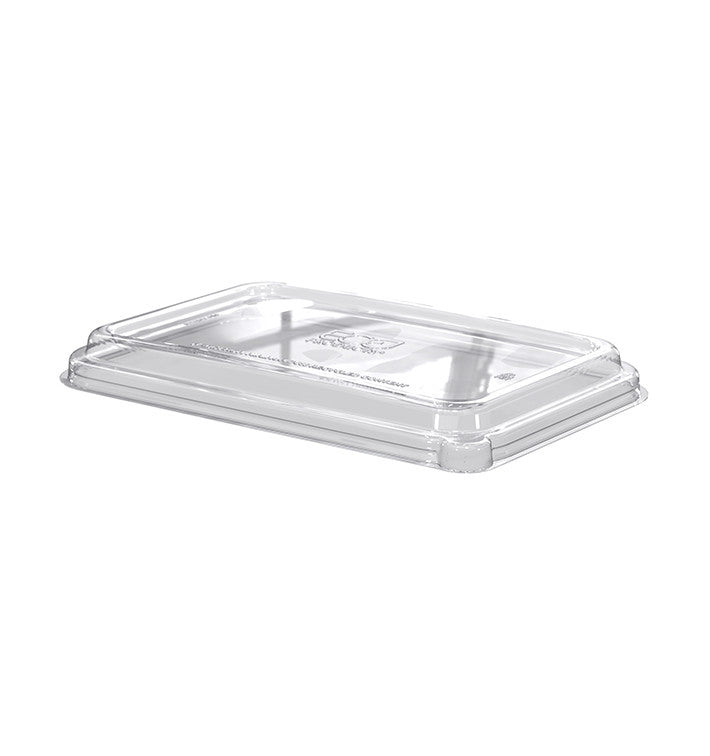 Tampa transparente de PET para embalagens de sushi 16,5x11,5x3,2 cm da Pinto & Coelho, embalagem ecológica de 50 peças