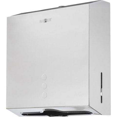 Dispensador de toalhas de papel inox brilho com fechadura NOFER 04006.B