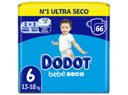 Dodot Bebé Seco T6 66 fraldas