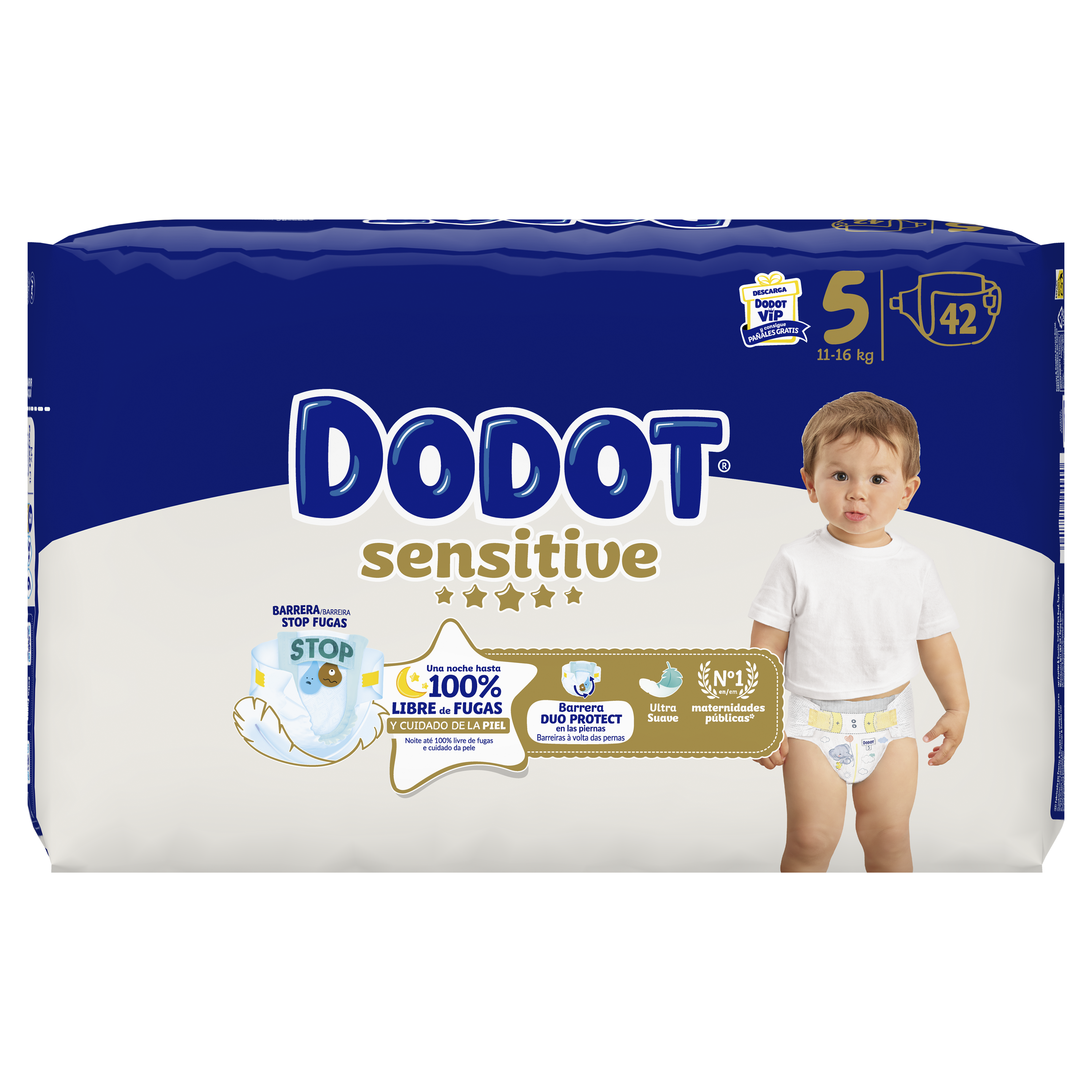 Fralda Dodot Sensitive T5 - 42un.