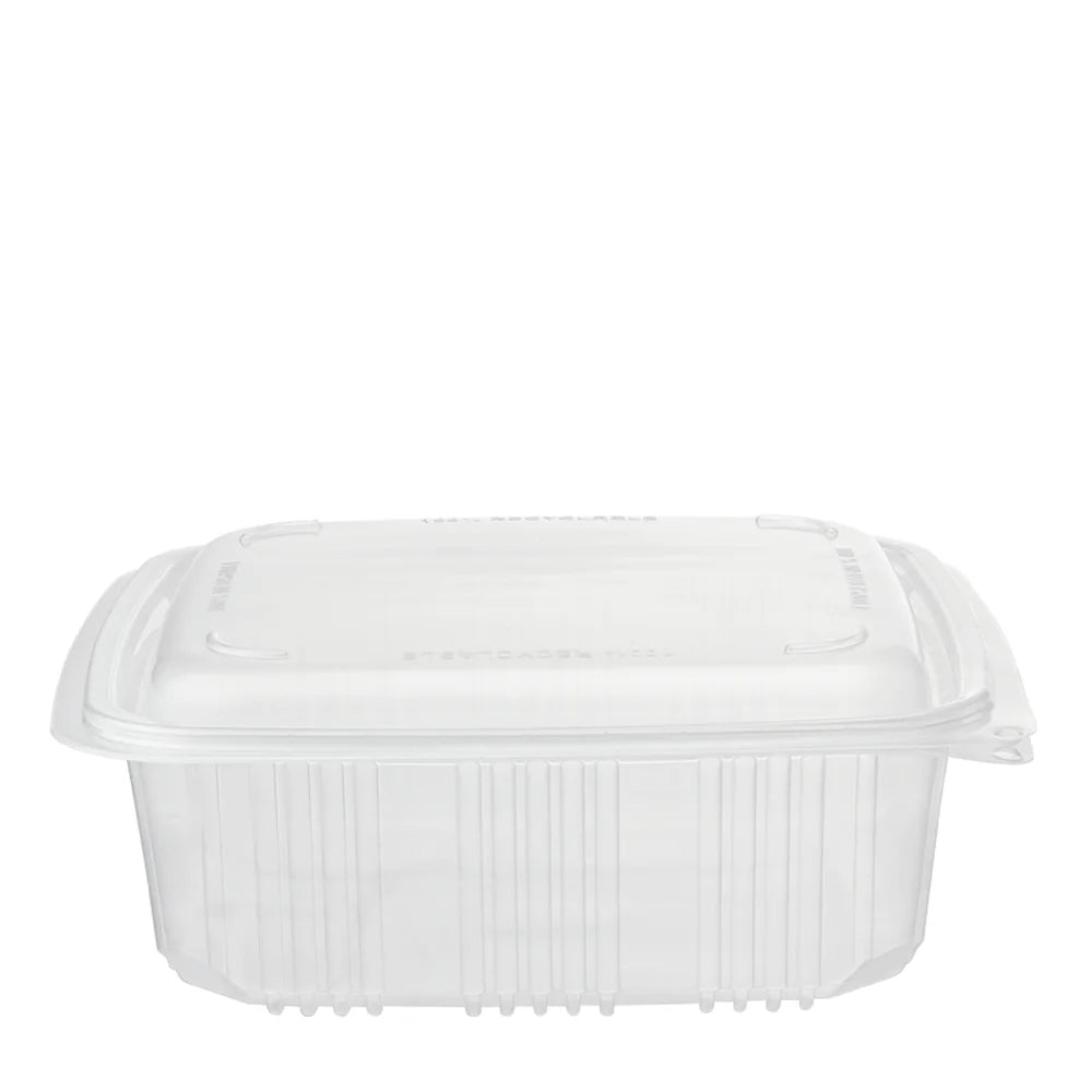 Embalagem em plástico quadrada com tampa incluída - 1200ml