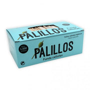 Palitos descartáveis embalados em celofane, produto da marca Pinto & Coelho, prontos para uso.