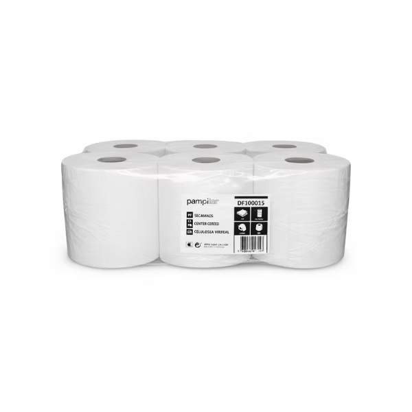 Papel Toalha de Mãos Espiral - 60 Metros (zeta/ chaminé)
