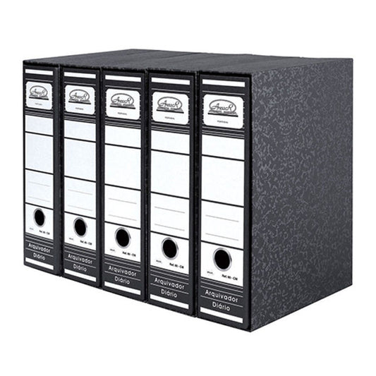 PASTA DE ARQUIVO COM CAIXA ANCOR A4 L80 CLASSIC NUVEM