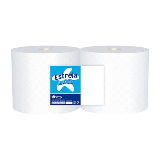 ROLO PAPEL INDUSTRIAL CEL COM 30CM FOLHA DUPLA COM 400MT EMBALAGEM 2 ROLOS