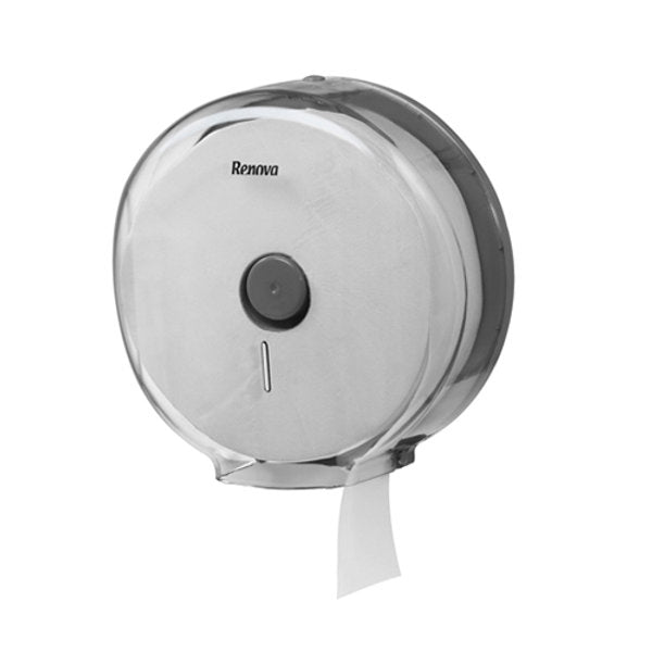 SUPORTE RENOVA PARA PAPEL HIGIÉNICO JUMBO CINZA FUMÉ