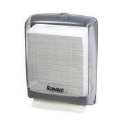 Support Renova pour serviettes à main en feuille gris fumé