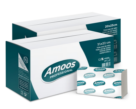 Toalhas De Mão Zig Zag Tissue Amoos Caixa Com 20 Maços