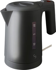 Chaleira JVD Duchesse preta de 1 litro, resistente para preparar chá e café, com design elegante e prática para cozinha