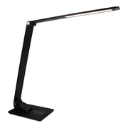 Candeeiro de mesa JVD Beacon preto, equipamento de quarto com design moderno e luz suave, ideal para leitura e decoração.