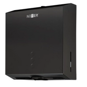 Dispensador de toalhas de papel inox preto com fechadura NOFER 04006.N