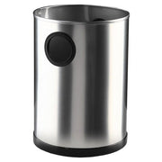 Papeleira redonda inox satinado 12 L NOFER 14096.2.S