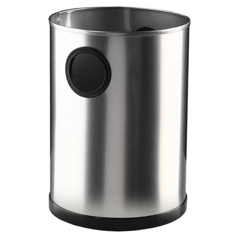 Papeleira redonda inox satinado 12 L NOFER 14096.2.S
