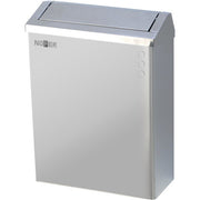 Papeleira mural inox satinado com tampa 23 L NOFER 14078.S