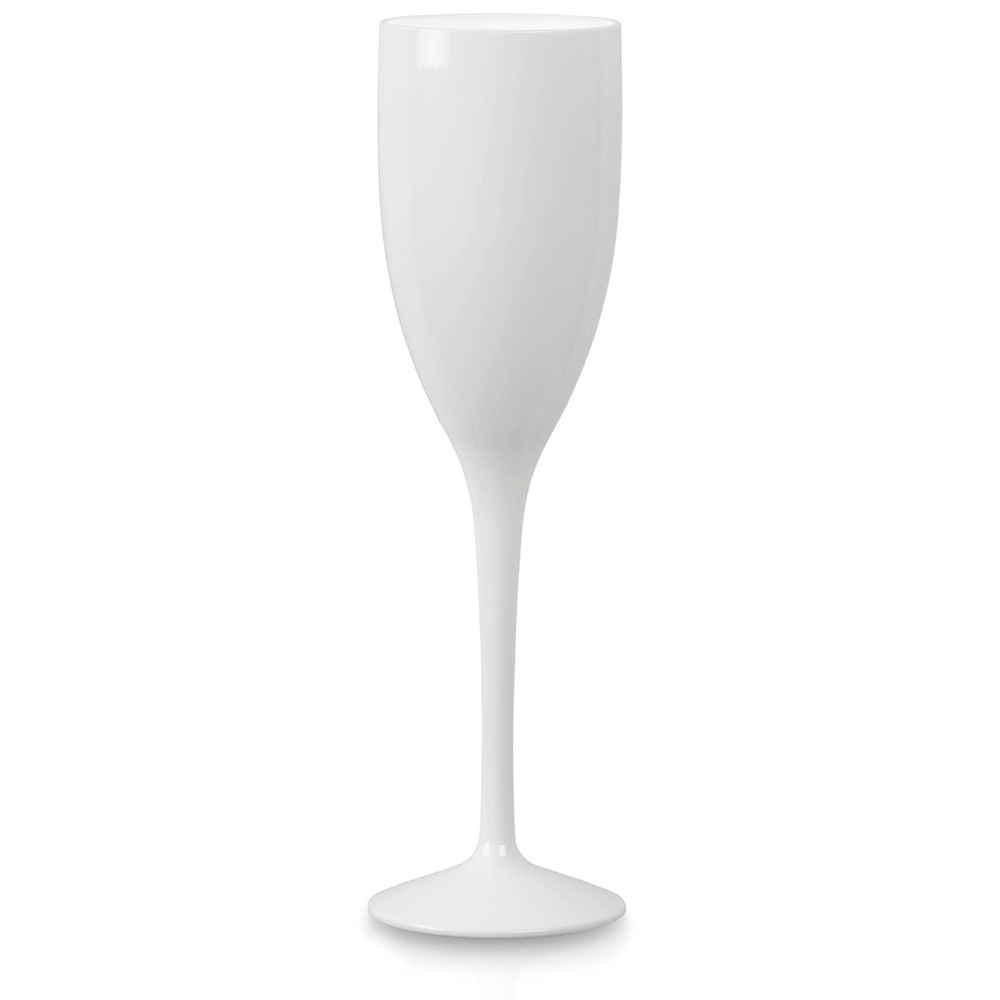 Copo flute de Champagne Pinto & Coelho branco de 150ml, vidro transparente e elegante para celebrações.
