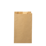 Saco de papel kraft castanho Pinto & Coelho SC15, 300 × 80 × 520 mm, vista frontal