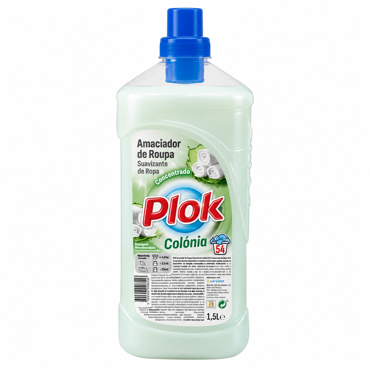 Amaciador de Roupa Plok Colónia Concentrado 1,5 L