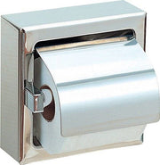 Porta-rolos individual inox satinado com tampa NOFER 05007.S