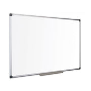 Quadro branco em cerâmica com moldura de alumínio, dimensões 45x60 cm, da marca Pinto & Coelho.