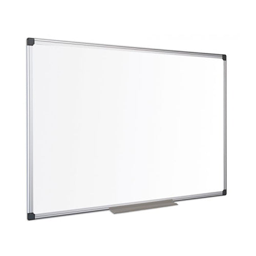 Quadro branco em cerâmica com moldura de alumínio, dimensões 45x60 cm, da marca Pinto & Coelho.