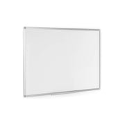 Quadro branco magnético em cerâmica com moldura de alumínio, tamanho 90x180 cm, da Pinto & Coelho.