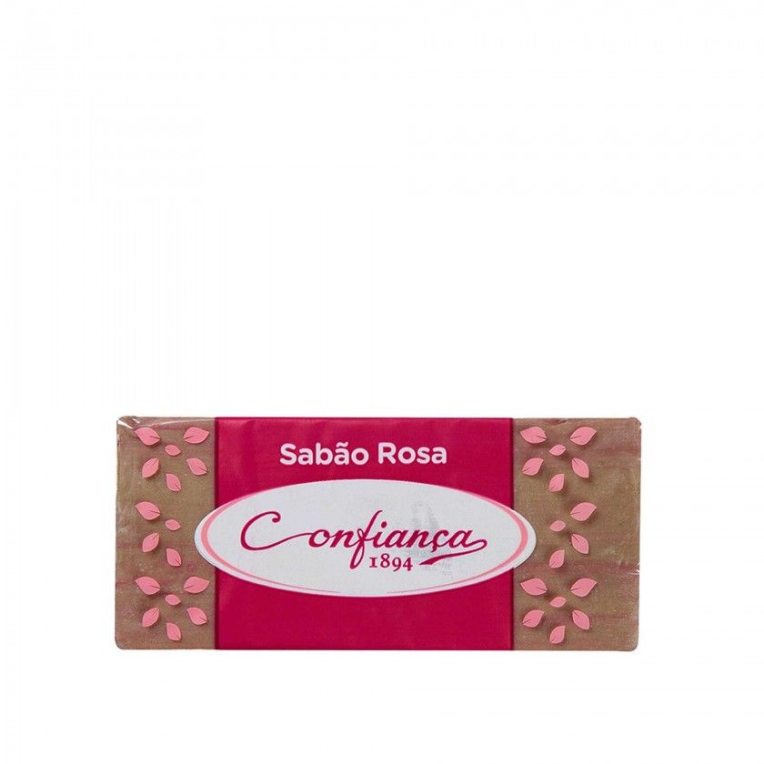 Sabão rosa de 400g da Pinto & Coelho, com embalagem colorida e textura suave, ideal para higiene e limpeza diária