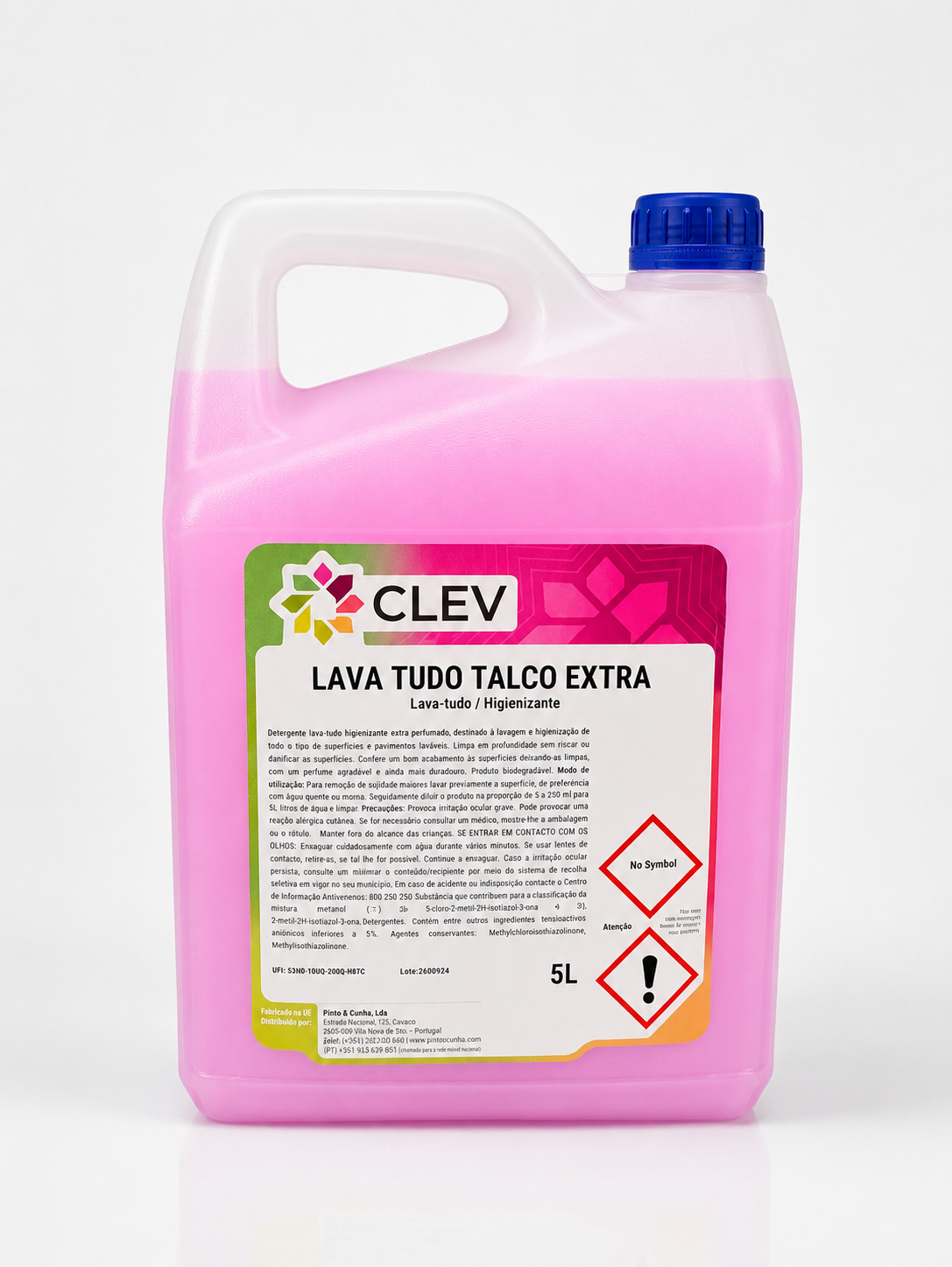 CLEV Talco Extra – Lava Tudo / Higienizante - 5L